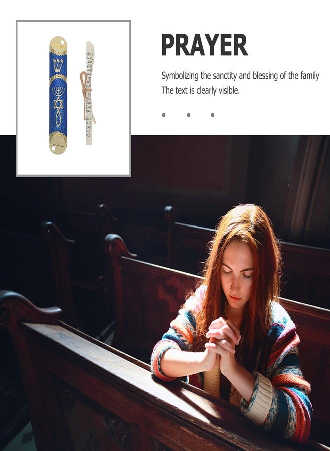 مزوزة معدنية كلاسيكية من HOLIDYOYO مع لفافة، زينة دينية للباب، سهلة التركيب، هدية يهودية ذات مغزى لبركة المنزل، تصميم عتيق لإطار الباب - Image 4